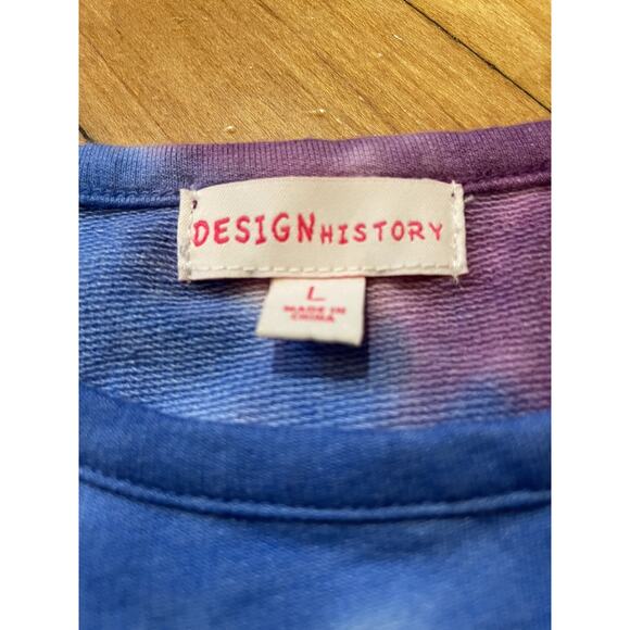 Design History Tie Dye Cropped Sweatshirt - Picture 3 of 5